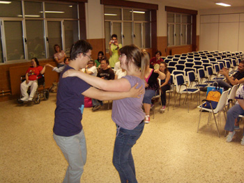 Momento de la primera prueba de baile