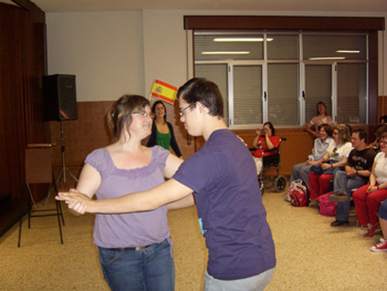 Momento del baile de Almudena y Jose.