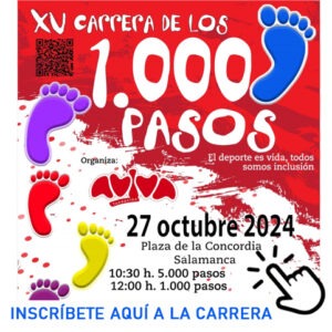 Haz clic en la imagen y te redireccionará a la página de las inscripciones de la Carrera de los 1000 pasos